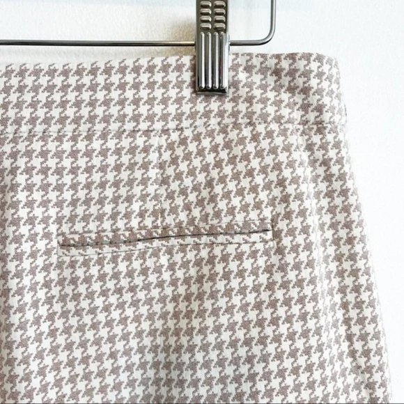 New Sezane Clara houndstooth cropped ankle straight leg high rise trouser pants - Picture 12 of 15